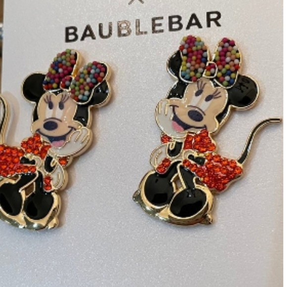 Disney Jewelry - Disney Baublebar Minnie Mouse earrings new